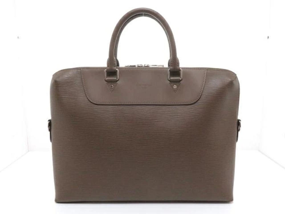 LOUIS VUITTON PDJ Business Bag Port Jour Epi Taupe Gray